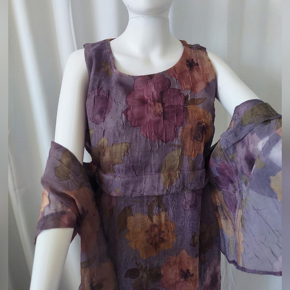 Elegant Floral, two-piece Dress